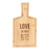 Love At First Bite Bamboo Serving Board