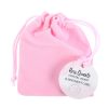 I Love You Rose Quartz Crystal Heart in a Bag - Image 3