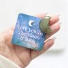 Love You to the Moon Labradorite Crystal Moon in a Bag - Image 4