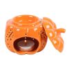 Orange Autumn Leaves Pumpkin Oil Burner - Image 4