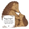 Happy Hoglet Mother and Baby Hedgehog Ornament - Image 3