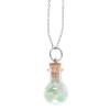 Luck Green Aventurine Crystal Chip Potion Bottle Necklace - Image 2