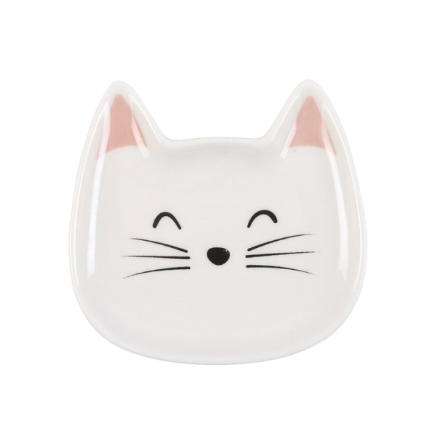 White Cat Face Trinket Dish - Image 2
