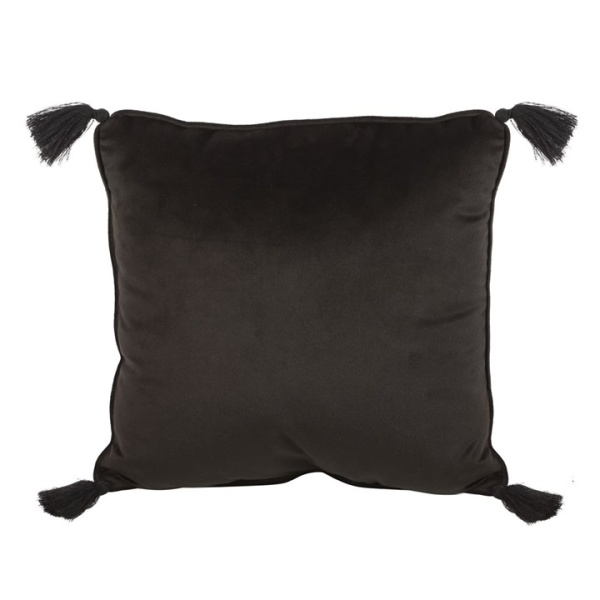 35cm Square Black Astrology Wheel Cushion - Image 2